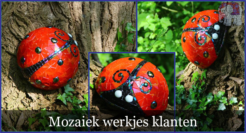 Hedendaags MOZAIEK WERKJES KLANTEN - Creatief met Mozaiek WE-83